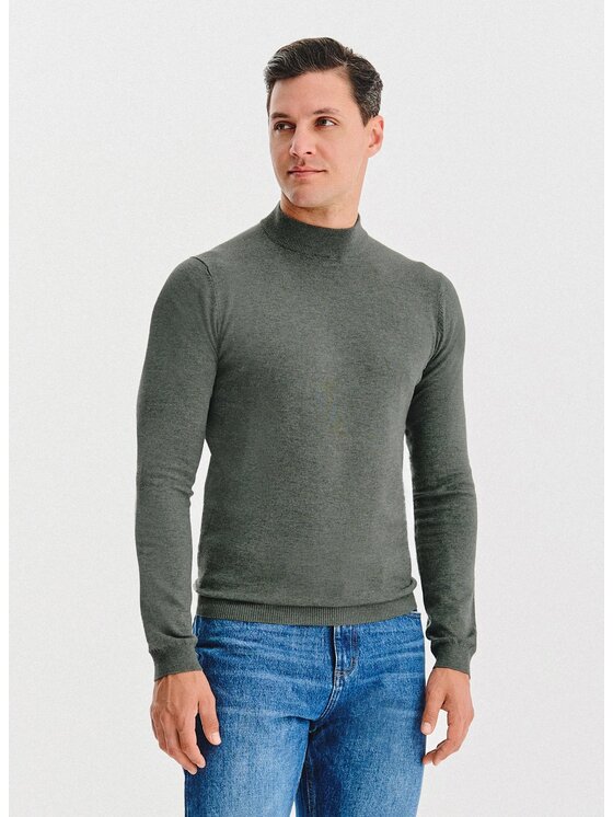 Pako Lorente Pako Lorente Sweter P25WN-2X-028 Zielony Classic Fit