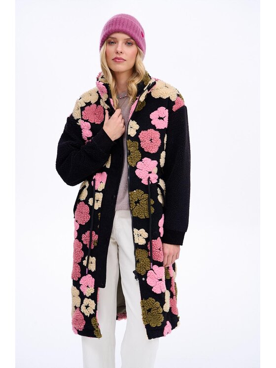 NAOKO NAOKO Czapka Cozy Roses Różowy