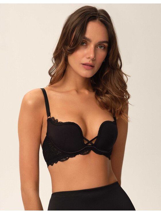 Esotiq Esotiq Biustonosz push-up 35431 Czarny
