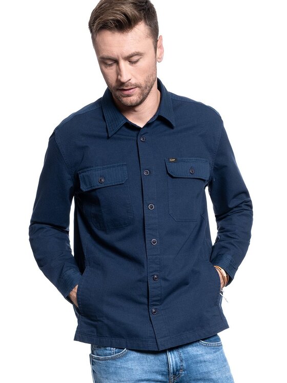Lee Lee Camicia 2 PKT OVERSHIRT RELAXED FIT Blu Regular Fit