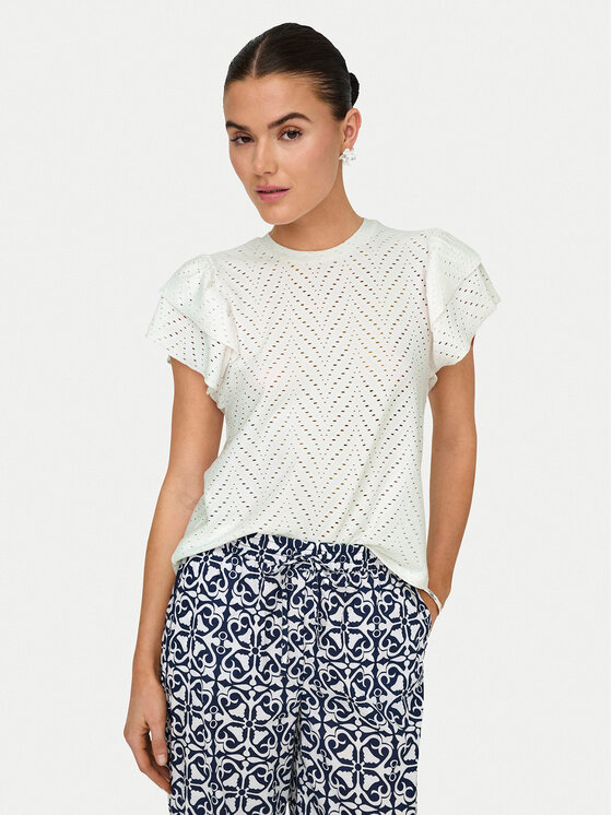 JDY JDY Μπλουζάκι Carla 15351452 Λευκό Regular Fit