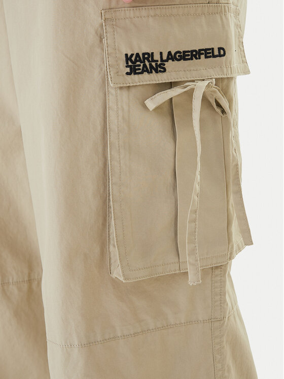 Karl Lagerfeld Jeans Karl Lagerfeld Jeans Pantaloni din material B1W10087 Verde Regular Fit