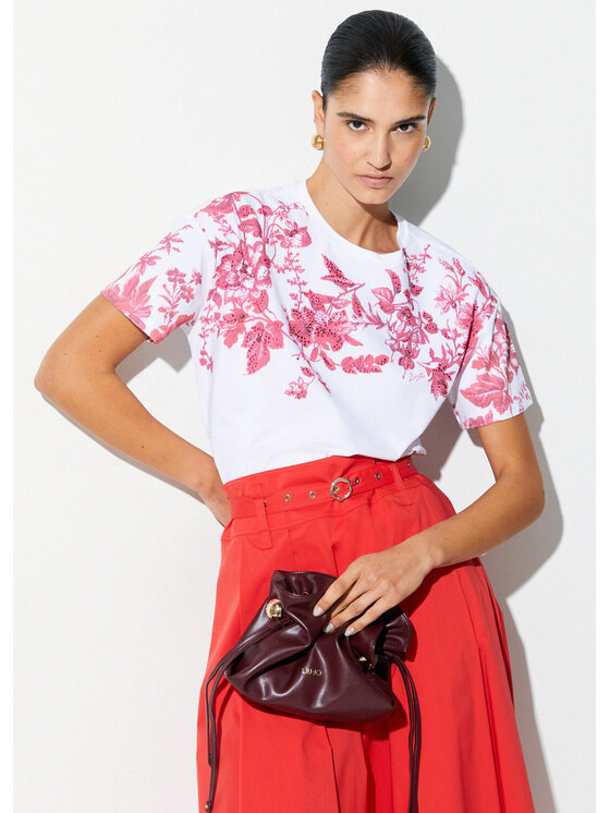 Liu Jo Liu Jo T-shirt CA6330JS088P9626 Rosso Loose Fit