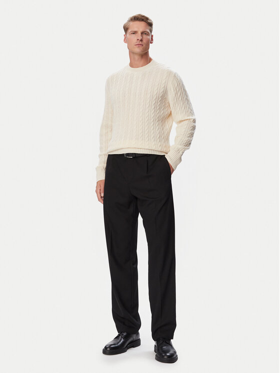 BOSS BOSS Maglione Furlan 50570645 Crema Regular Fit