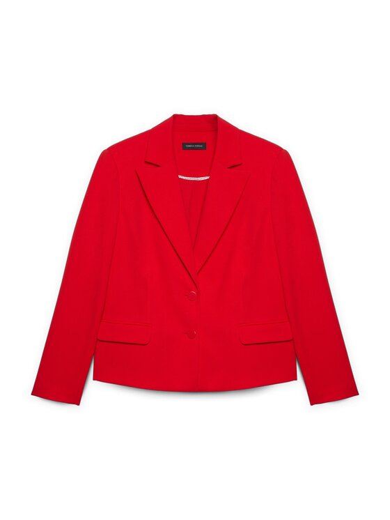 Fiorella Rubino Fiorella Rubino Marynarka Q468T000181N016 Czerwony Boxy Fit