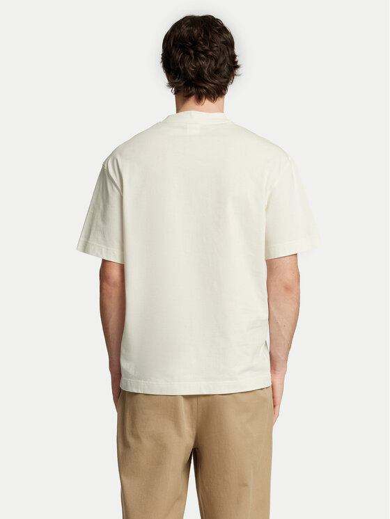 Selected Homme Selected Homme Tricou Will 16097225 Écru Relaxed Fit