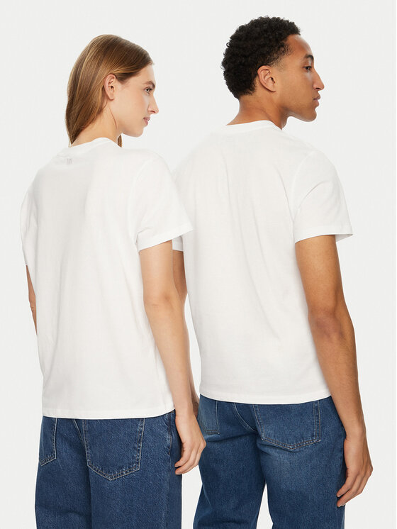 AMI Paris AMI Paris T-Shirt BFUTS001.724 Bílá Regular Fit