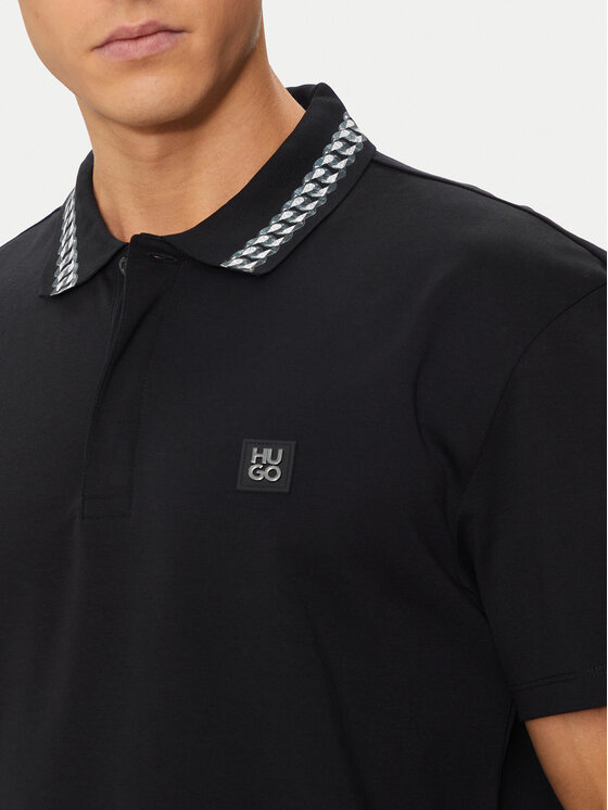 HUGO Hugo Polo majica Doucano 50510036 Črna Regular Fit