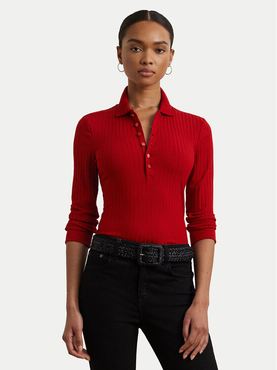 LAUREN RALPH LAUREN LAUREN RALPH LAUREN Svetr 200971091003 Červená Slim Fit