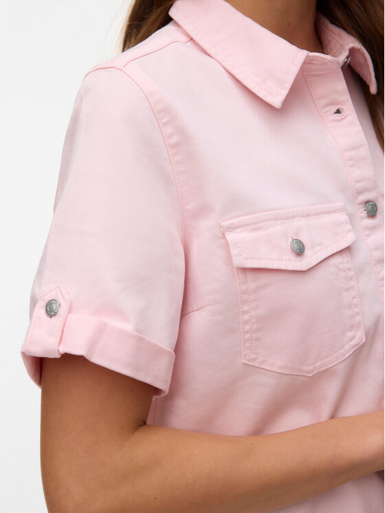 Vero Moda Vero Moda Φόρεμα τζιν Jennie 10309665 Ροζ Regular Fit