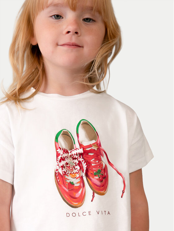 Mayoral Mayoral Komplet t-shirt i legginsy 3731 Biały Regular Fit