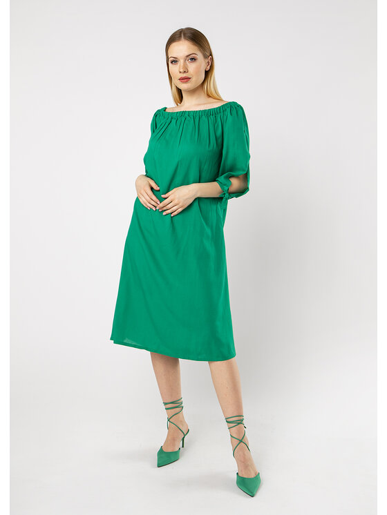 QUIOSQUE QUIOSQUE Sukienka codzienna VOCENSE DRESS Zielony Regular Fit