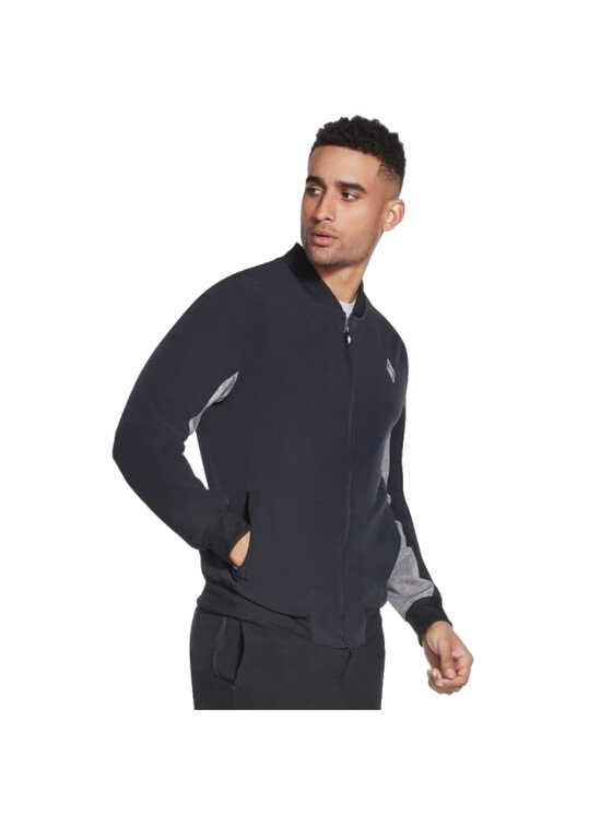 Skechers Skechers Felpa Skechers Skechweave Premium Bomber Nero Regular Fit