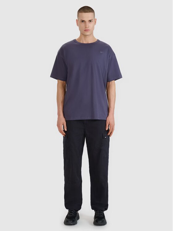 4F 4F Pantaloni di tessuto 4FRSS25TTROM1459-20S Nero Regular Fit