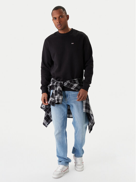 Tommy Jeans Tommy Jeans Pulóver DM0DM20741 Fekete Regular Fit