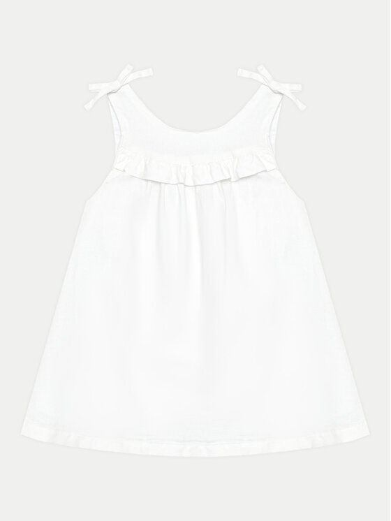 United Colors Of Benetton United Colors Of Benetton Vasaras kleita 4BE7GV01C Balts Regular Fit