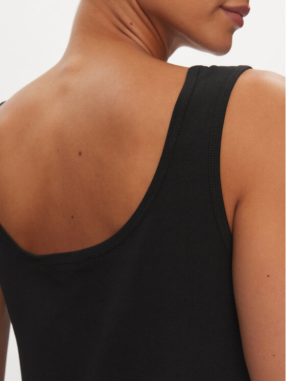 Calvin Klein Jeans Calvin Klein Jeans Φόρεμα καλοκαιρινό Monologo J20J223702 Μαύρο Loose Fit