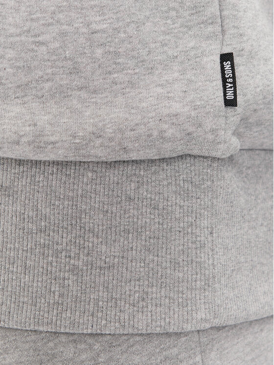 Only & Sons Only & Sons Mikina Cares 22019055 Šedá Regular Fit