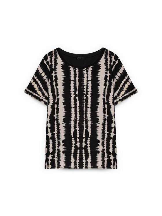 Fiorella Rubino Fiorella Rubino T-Shirt G01PL008819N0Z3 Czarny Regular Fit