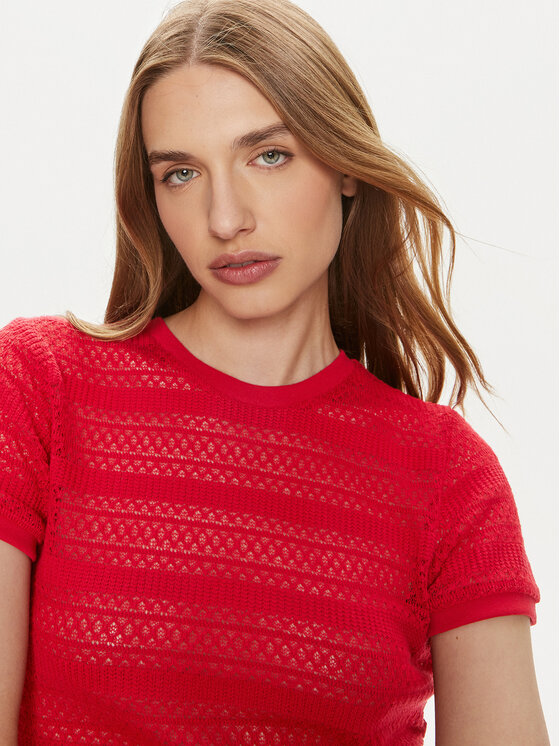 Pieces Pieces T-särk Agda 17148867 Punane Loose Fit