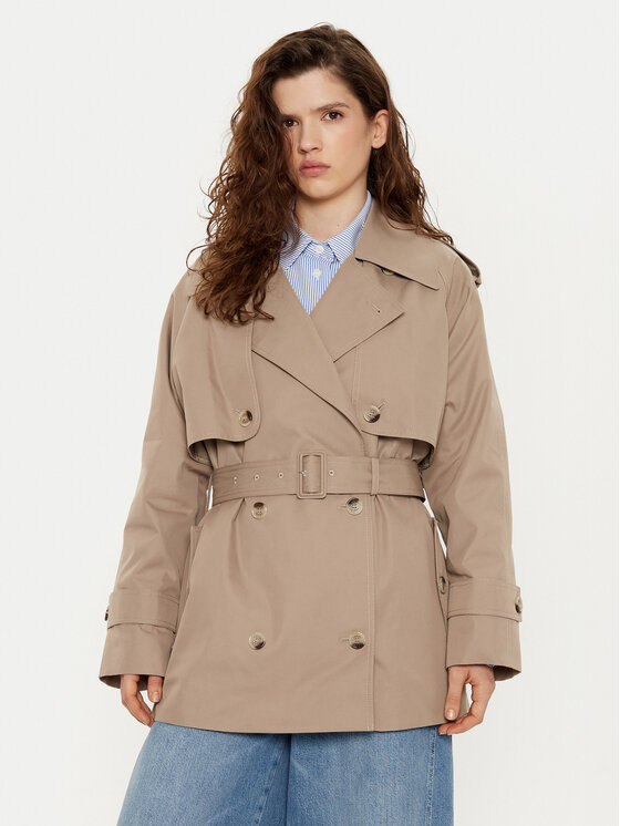JOOP! Trenčkot Carrie 10018890 30044820 Béžová Regular Fit