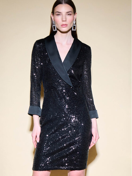 Joseph Ribkoff Joseph Ribkoff Rochie cocktail 234708 Negru Slim Fit