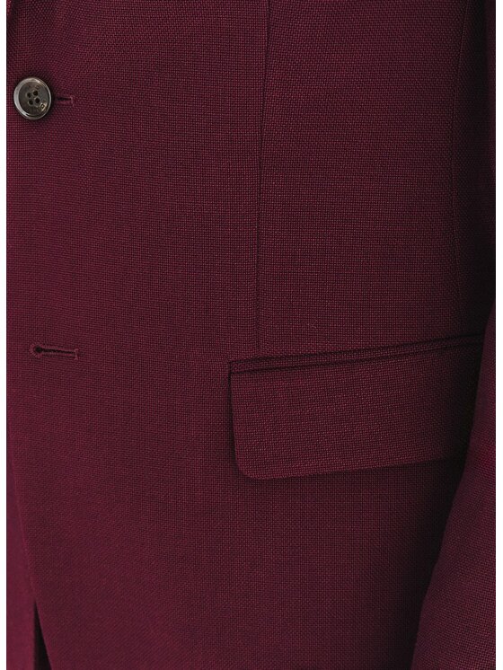 Pako Lorente Pako Lorente Marynarka P25WF-3G-001 Bordowy Super Slim Fit