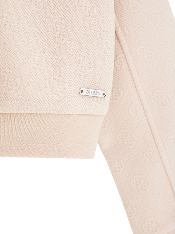 Guess Guess Mikina J6GQ05 KF520 Světle růžová Relaxed Fit