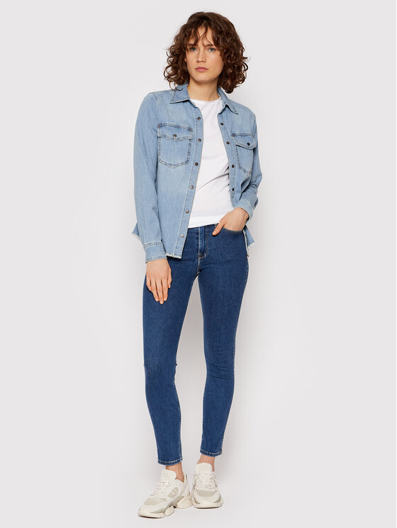 Lee Lee Džinsi Foreverfit L32SOVWD 112145053 Tumši zils Forever Fit