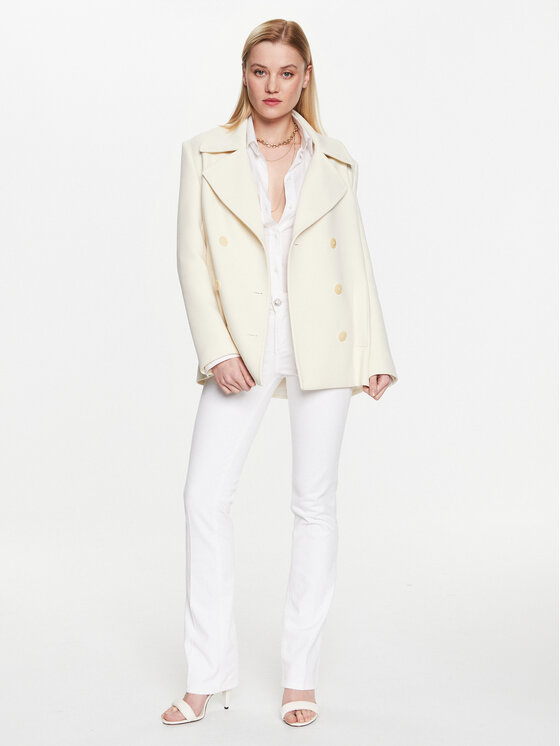 Patrizia Pepe Patrizia Pepe Pārejas mētelis 8O0071/A5J1-W346 Écru Regular Fit