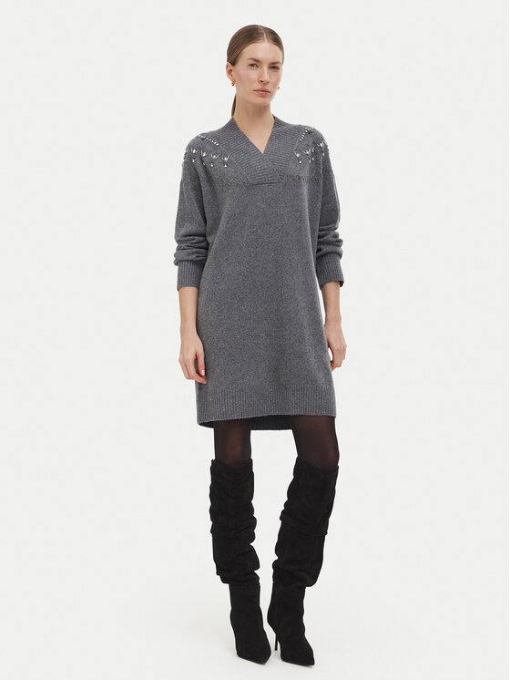 Liu Jo Liu Jo Φόρεμα υφασμάτινο WF6372 MS009 Γκρι Regular Fit