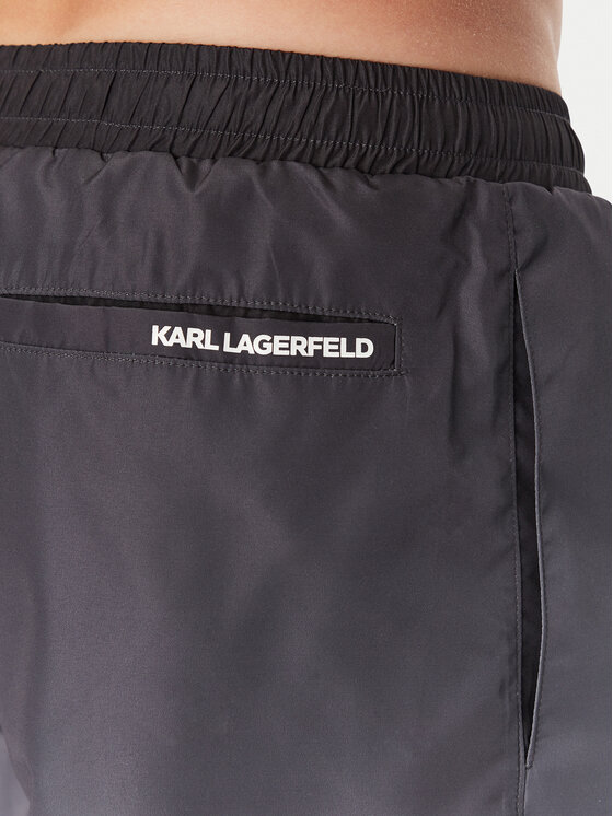 KARL LAGERFELD KARL LAGERFELD Шорти для плавання A1M46057 Чорний Regular Fit