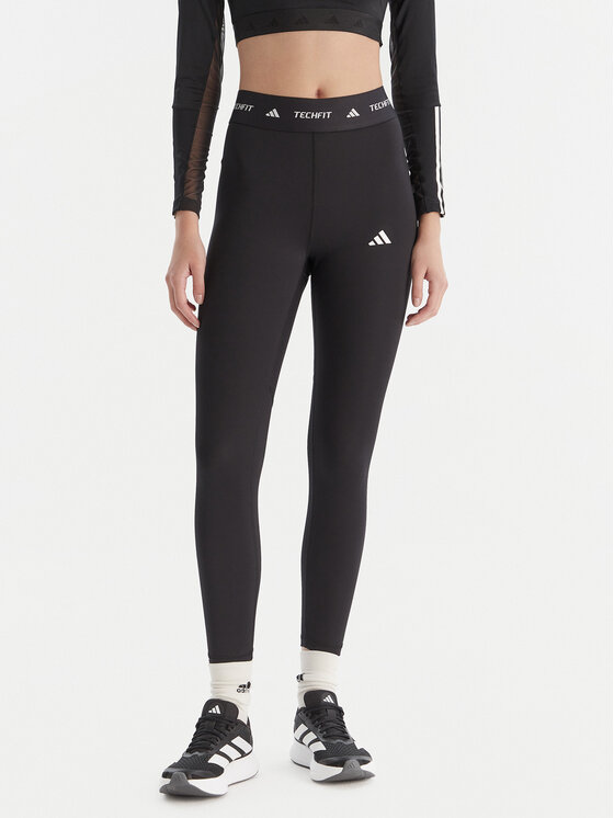 adidas adidas Colanți Techfit IT2273 Negru Slim Fit