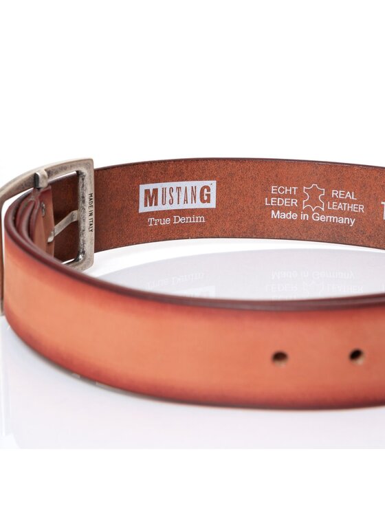 Mustang Mustang Pasek Męski BELT Pomarańczowy