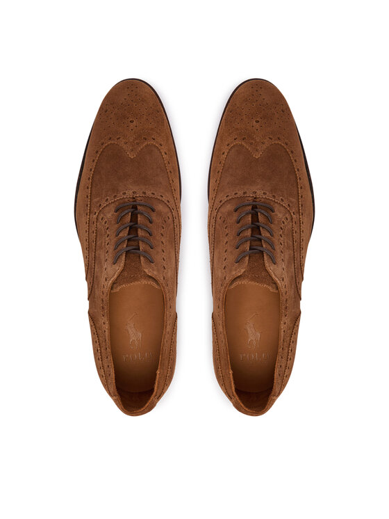 Polo Ralph Lauren Polo Ralph Lauren Półbuty Owen Wingtip 811P15884002 Brązowy jasny