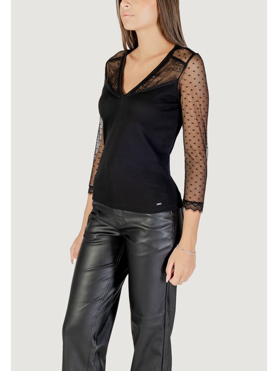 Morgan De Toi Morgan De Toi T-shirt 252-THAISA Nero Egg Fit