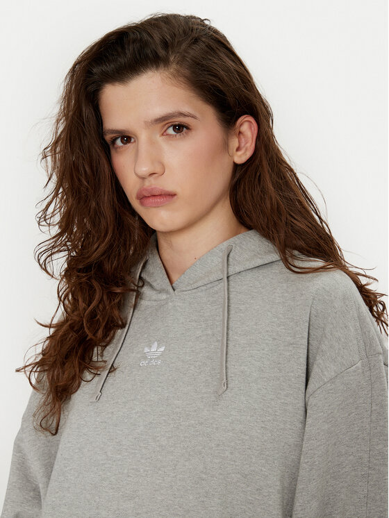 adidas adidas Mikina Essentials IY9616 Sivá Oversize