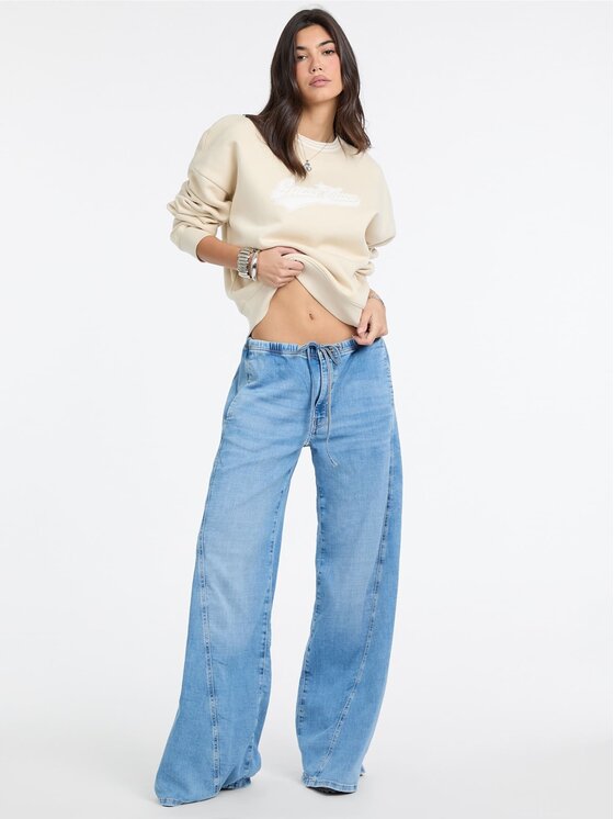 Guess Jeans Guess Jeans Bluza 179920 Beżowy Classic Fit