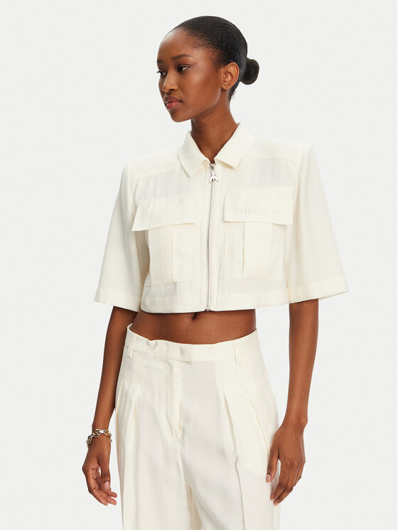 Patrizia Pepe Patrizia Pepe Сорочка 2C1590 A573 W146 Écru Regular Fit