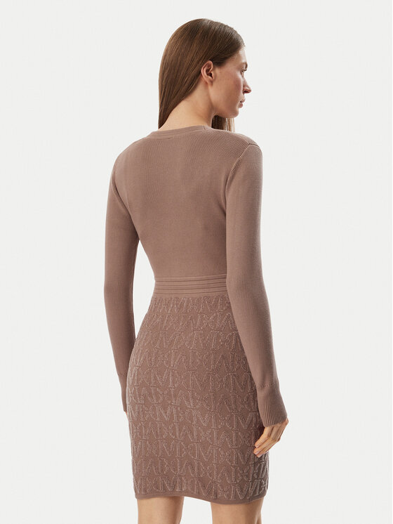 Marciano Guess Marciano Guess Rochie tricotată G6BK09 Z1547 Bej închis Regular Fit