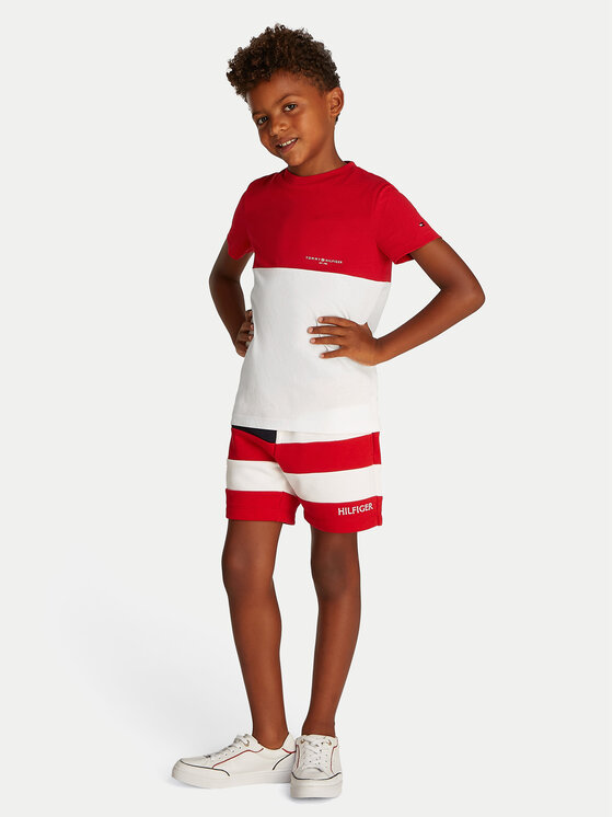 Tommy Hilfiger Tommy Hilfiger T-Shirt KB0KB09617 Czerwony Regular Fit