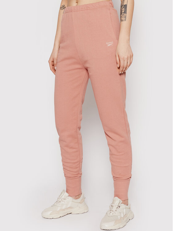 Reebok Pantalon jogging Classics Wide Cozy H49234 Rose Slim Fit Modivo