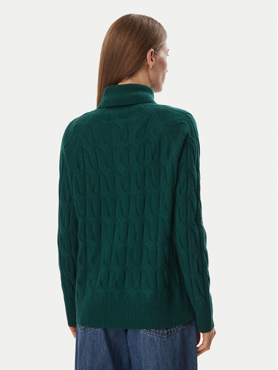 Tommy Hilfiger Tommy Hilfiger Rollkragenpullover WW0WW46791 Dunkelgrün Regular Fit