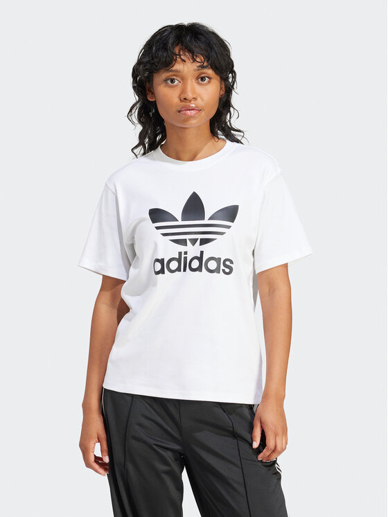 adidas adidas T-Shirt Trefoil IR9534 Bílá Regular Fit