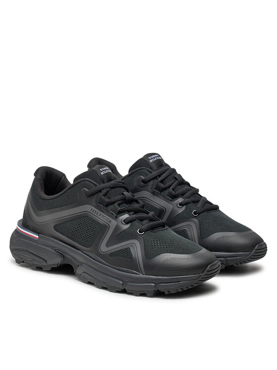 Tommy Hilfiger Tommy Hilfiger Αθλητικά M Runner Tech Knit FM0FM05109 Μαύρο