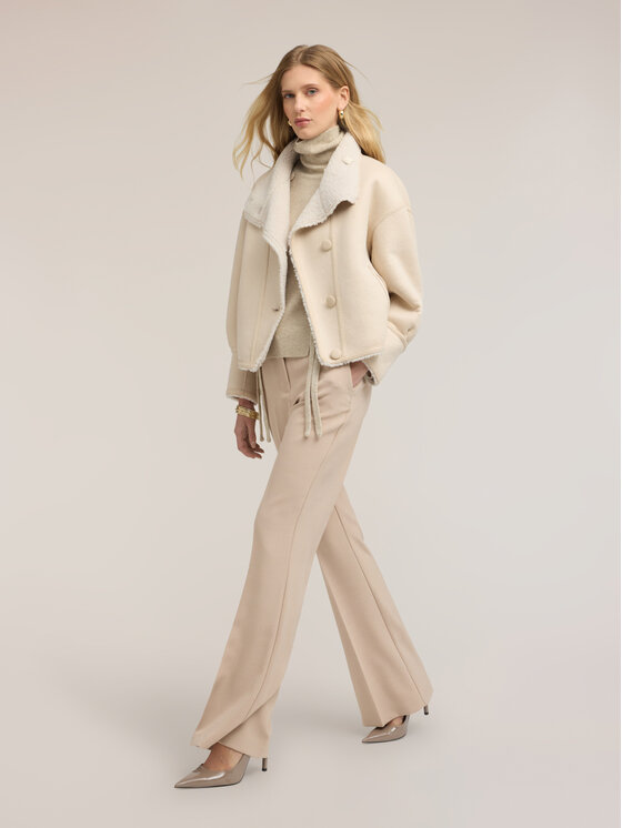 Motivi Motivi Pantaloni di tessuto P0A9Q005152N002 Bianco Flare Fit