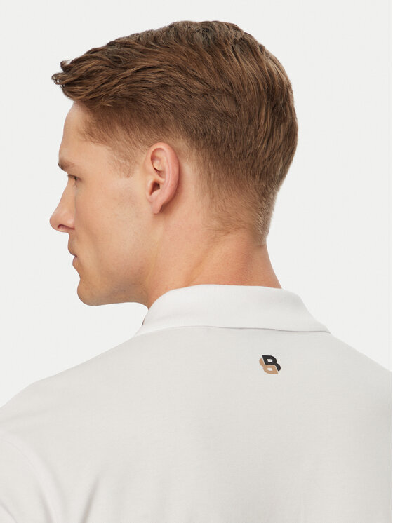 BOSS BOSS Polo Open 50560261 Biały Regular Fit