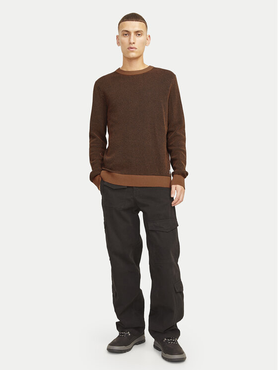 Jack&Jones Jack&Jones Pulover Globe 12258139 Rjava Regular Fit