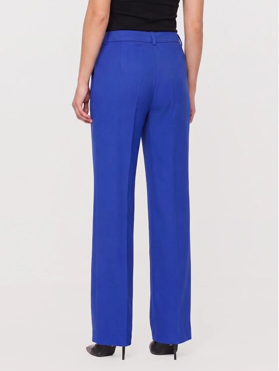 Willsoor Willsoor Spodnie materiałowe 68277 Niebieski Straight Leg