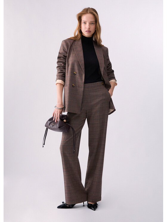 Liu Jo Liu Jo Pantalone da abito WF6214T733AL9175 Marrone Regular Fit